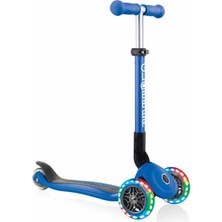 Globber Junior Foldable Fantasy Işıklı Scooter - Koyu Mavi