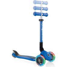 Globber Junior Foldable Fantasy Işıklı Scooter - Koyu Mavi