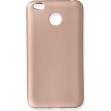 Newface Xiaomi Redmi 4x Kılıf Premium Rubber Silikon - Rose Gold 323106