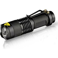 Kecilila Güçlü LED El Feneri Torch Mini Q5 LED El Feneri Torch Ayarlanabilir Odak Zoom Işık Lambası Taşınabilir El Feneri # P30 (Yurt Dışından)