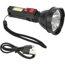 Kecilila Chenba Tan USB Şarj El Feneri LED Güçlü Işık Gece Açık Hava Etkinlikleri Için Çok Fonksiyonlu Acil Durum Aracı (Yurt Dışından)