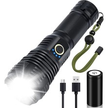 Kecilila Zoroom LED Torch 1500 Lümen, 5 Işık Modu ile Şarj Edilebilir Zumlanabilir Torch, Kamp Yürüyüş Balıkçılık Koşu Için Küçük El Feneri (Yurt Dışından)