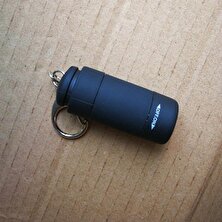 Kecilila USB Şarj Edilebilir Taşınabilir LED Işık El Feneri Anahtarlık Lamba Cep Mini Torch (Yurt Dışından)