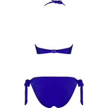 Sailor Moda Aksesuarlı Straplez Bikini Takım