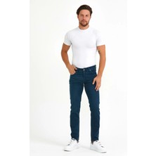 Olivia Butik Digital Jeans Örme Hamur Kumaş Dar Kesim Slim Fit Erkek Açık Yeşil Kot Pantolon