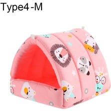 Shanhua Shop Type4-M Stili Sevimli Mini Kafes Tavşan Sincap Kış Sıcak Mat Gine Domuzu Yuva Hamster Evi Küçük Hayvan Uyku Yatağı (Yurt Dışından)