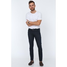 Olivia Butik Digital Jeans Dar Kesim Slim Fit Erkek Lacivert Kot Pantolon