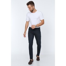 Olivia Butik Digital Jeans Dar Kesim Slim Fit Erkek Lacivert Kot Pantolon