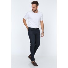 Olivia Butik Digital Jeans Dar Kesim Slim Fit Erkek Lacivert Kot Pantolon