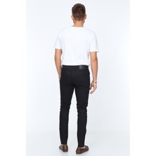 Olivia Butik Digital Jeans Dar Kesim Slim Fit Erkek Siyah Kot Pantolon