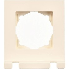 Günsan Elektrik Günsan Eqona Pratik Fiş Tutucu Çerçeve, Krem