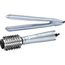 Babyliss Hydro-Fusion ST573E Saç Düzleştirici ve AS773E Döner Başlıklı Saç Şekillendirici Fırça Seti