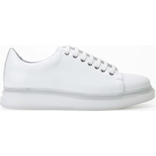 Tamer Tanca Erkek  Deri Beyaz Sneakers & Spor Ayakkabı 698 1089-5 Erk Ayk SK23/24 Beyaz