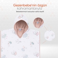 Gezenbebe Hero Desenli Müslin & Havlu Bebek Çocuk Pançosu Bunny