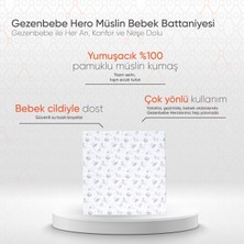 Gezenbebe Hero Müslin Bebek Battaniyesi (120X120) Teddy