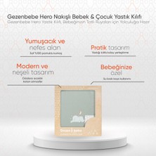 Gezenbebe Hero Nakışlı Bebek & Çocuk Yastık Kılıfı (40x60) Elephant