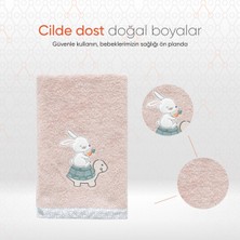 Gezenbebe Hero Nakışlı Bebek Çocuk Banyo Havlusu (70x140) Bunny