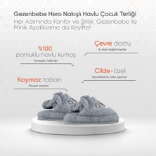 Gezenbebe Hero Nakışlı Havlu Çocuk Terlik Koala