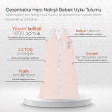 Gezenbebe Hero Nakışlı Bebek Uyku Tulumu (90cm) Bunny