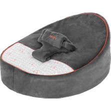 Gezenbebe Comfy Dolgulu Bebek Pufu - Charcoal