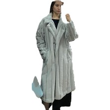 Boutique Bade Gri Uzun Kürk
