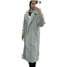 Boutique Bade Gri Uzun Kürk