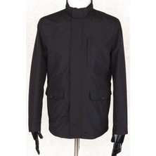 Jan Carlucci Slimfit Siyah Yazlık Ince Mont