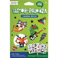 Ooly   Ooly Mini Tattoo Palooza Geçiçi Dövme Seti - I Wanna Rock
