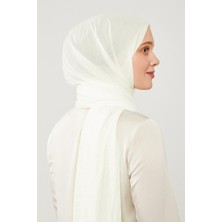 Levidor Beyaz Buruşuk Kumaş Hawai Şal