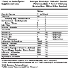 SSN Sports Style Nutrition Ssn Carniflame 3000 Mg 1 Shot Electric Lemonde