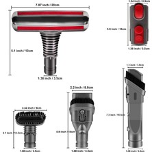 Populer Dyson V15,V11, V10, V8 V6 V7 Dik Süpürge Uyumlu Fırça Aksesuar Seti