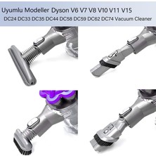 Populer Dyson V15,V11, V10, V8 V6 V7 Dik Süpürge Uyumlu Fırça Aksesuar Seti