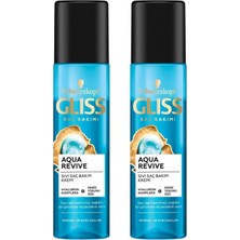 Gliss Aqua Revive Hyaluron ve Deniz Yosunu Içeren Nemlendirici Sıvı Saç Kremi 200 ml x 2 Adet