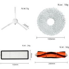 Populer Xiaomi X10+ (B101GL) Robot Süpürge Uyumlu Fırça Filtre Seti