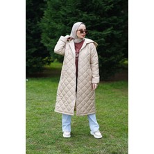 Minel Kadın Kapüşonlu Kapitone Mont MNL-011M