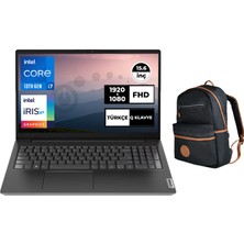 Lenovo V15 Gen 4 Intel Core I7-1355U 24GB 1tb SSD 15.6" Fhd Freedos Taşınabilir Bilgisayar 83A1003NTX 026 + Çanta