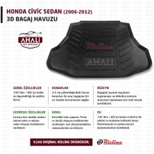 Rizline Honda Civic Sedan 2006 -2012 3D Bagaj Havuzu+Araç Kokusu