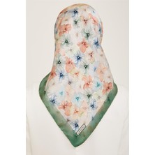 Armine Çiçek Desenli Twill İpek Eşarp 24Ya9108 83 84