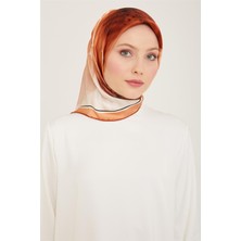 Armine Çiçek Desenli Twill İpek Eşarp 24Ya9100 87 01