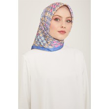 Armine Geometrik Desenli Twill İpek Eşarp 24Ya9144 37 56
