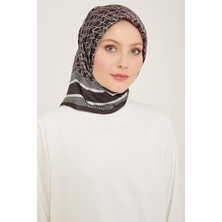 Armine Klasik Desenli Twill İpek Eşarp 24Ya9167 2 53