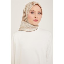 Armine Çiçek Desenli Twill İpek Eşarp 24Ya9121 1 33