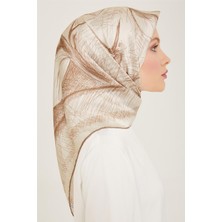 Armine Çiçek Desenli Twill İpek Eşarp 24Ya9121 1 33