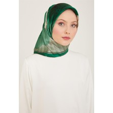 Armine Çiçek Desenli Twill İpek Eşarp 24Ya9100 87 85