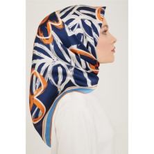 Armine Çiçek Desenli Twill İpek Eşarp 24Ya9123 5 83