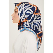 Armine Çiçek Desenli Twill İpek Eşarp 24Ya9123 5 83