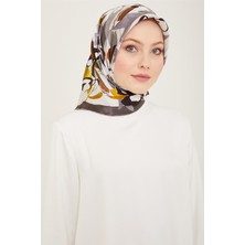Armine Çiçek Desenli Twill İpek Eşarp 24Ya9153 52 54
