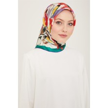Armine Çiçek Desenli Twill İpek Eşarp 24Ya9153 52 82