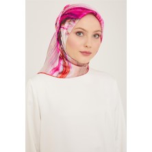 Armine Soyut Desenli Twill İpek Eşarp 24Ya9102 52 52