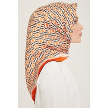 Armine Klasik Desenli Twill İpek Eşarp 24Ya9149 8 37